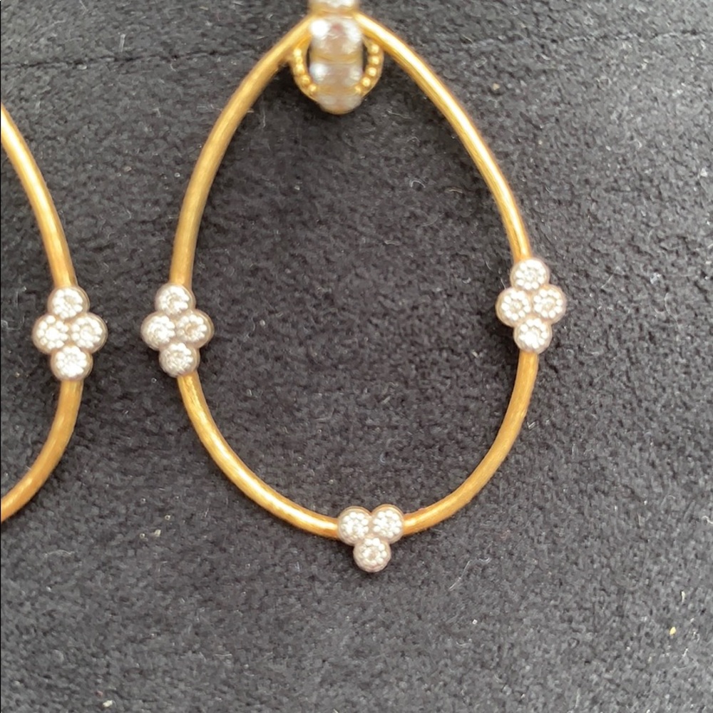 Jude Frances 18k gold with diamond clusters